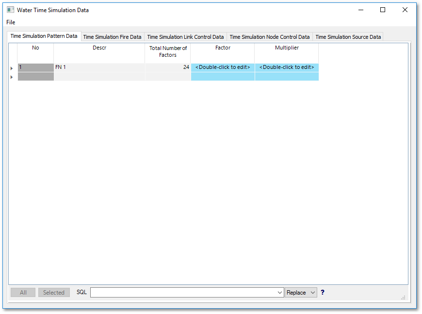 Wad Guide Chart Wadiso 6 User Guide > Time/Water quality simulation > Editing of Time ...